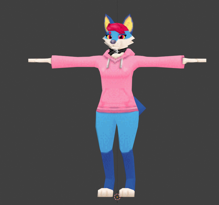 Finished 3D Model T Pose